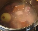 Bableves Füstölt Hússal és csipetkével (kuktában vagy sem) recept fázis 3 fotója