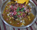 A picture of step 7 of Chole tikki.