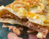 Foto del paso 5 de la receta: Lasaña fría de atún, espárragos verdes, 4 quesos, mayonesa y tomate a mi manera
