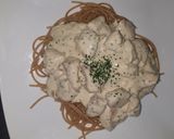 Pas rețetă Paste cu piept de pui🍝🧄🐣 2 fotografie