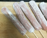 Foto del paso 1 de la receta: Corn dogs (salchicha rebozada americana)