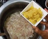 A picture of step 2 of Palak Gosht.