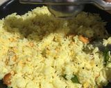 A picture of step 2 of Lemon Rice.