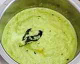 A picture of step 2 of Coriander coconut chutney.