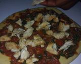 A picture of step 3 of Chicken pizza#Christmas baking contest#Christmas revival contest.