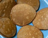 Hình bước làm 2 của món Pancake Cacao Chuối Bé Ăn Dặm BLW