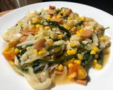 Foto langkah ke 3 dari resep Tumis sayur Kol & Kangkung.