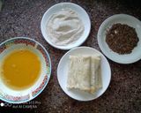 A picture of step 8 of Banana French toast roll ups with peanut sauce. #breakfastideas.