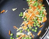 A picture of step 1 of Sooji Veggie mini squares.
