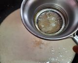 A picture of step 3 of Thirattipal or Jaggery Palkova.