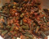 A picture of step 11 of Chatpata Masala Bhindi.
