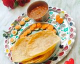 A picture of step 5 of Soya flour ajwain puri.