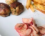 A picture of step 3 of Meatballs from scratch.