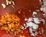 A picture of step 2 of Bihari style Masala Khichdi.