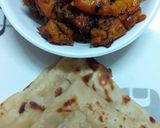 A picture of step 4 of Aloo methi.