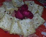 A picture of step 1 of Til or suji ki katli.