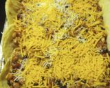A picture of step 3 of Chili Lasagna Batch 000 with Beans.