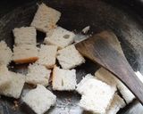 A picture of step 1 of Kachumbar nuts salad with croutons.