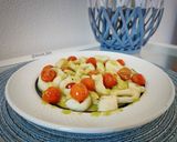 Foto del paso 5 de la receta Calamares con tomates cherry y pesto de cacahuetes