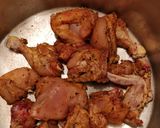 A picture of step 3 of Chicken dum biryani.