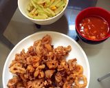 Foto langkah ke 2 dari resep Tumis waluh + jagung + udang.