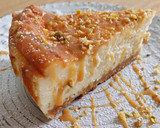 Foto del paso 9 de la receta: Tarta de queso y pistachos con caramelo (sin gluten)