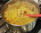 A picture of step 7 of Turnip paruppu urundai kuzhambu (turnip dal dumplings masala curry).