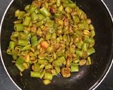 A picture of step 2 of Karonde mirchi ka achaar/cranberry chilli pickle.