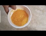 A picture of step 2 of Mango ice cream 😻.