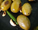A picture of step 4 of Amra(Hog Plum) Bharta.
