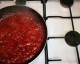 A picture of step 2 of No bake Raspberry cheese cake.