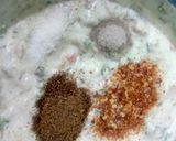 A picture of step 2 of Baigan (Brinjal) Raita.
