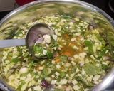 A picture of step 4 of Palak and broken wheat khichdi.