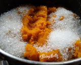 A picture of step 3 of Alphonso Mango Sheera.