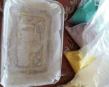 Foto langkah ke 4 dari resep Roti gulung rainbow kukus.