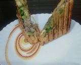 A picture of step 4 of Ahemdabadi 3-layered Sandwich.