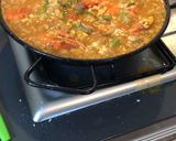 A picture of step 3 of Seafood and Meat Paella.