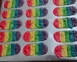 Foto langkah ke 6 dari resep Lidah kucing pelangi putel.