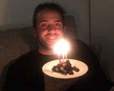 A picture of step 11 of Chris’s chocolate birthday cake.