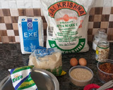 A picture of step 1 of Brown Bread#Theme Challenge.