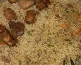 A picture of step 4 of Dirty coconut rice.