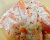 A picture of step 4 of Garlic mayo carrot.