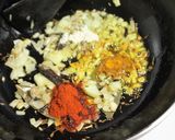 A picture of step 3 of Teliya Mah (Himachali delicacy).