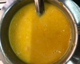 A picture of step 4 of Mango custard with gulab jamun.