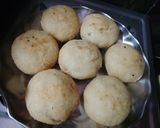 A picture of step 10 of Sooji litti.