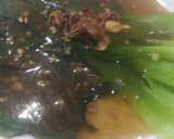 Foto langkah ke 4 dari resep Pak choy Kukus dengan bawang dan saus tiram.