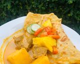 Foto langkah ke 5 dari resep Roti Cane Gulai Sapi Khas Pontianak.