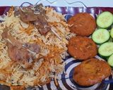 A picture of step 8 of Chops pulao.