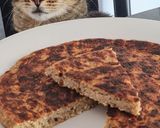 Foto del paso 5 de la receta: Tortita, tortilla dulce de banana y avena en sartén 🍳Sin horno 🥣 No necesita azúcar 🍌🍌 🥚 I swear!