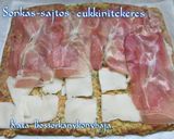 Sonkás-sajtos cukkinitekercs recept fázis 4 fotója